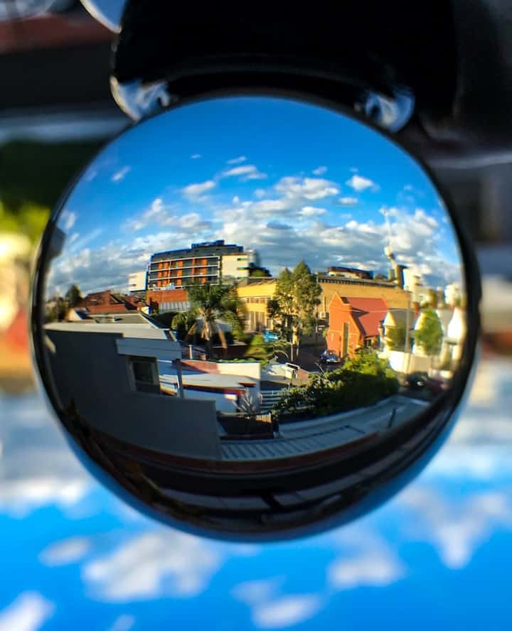 Suburbia in a lensball
