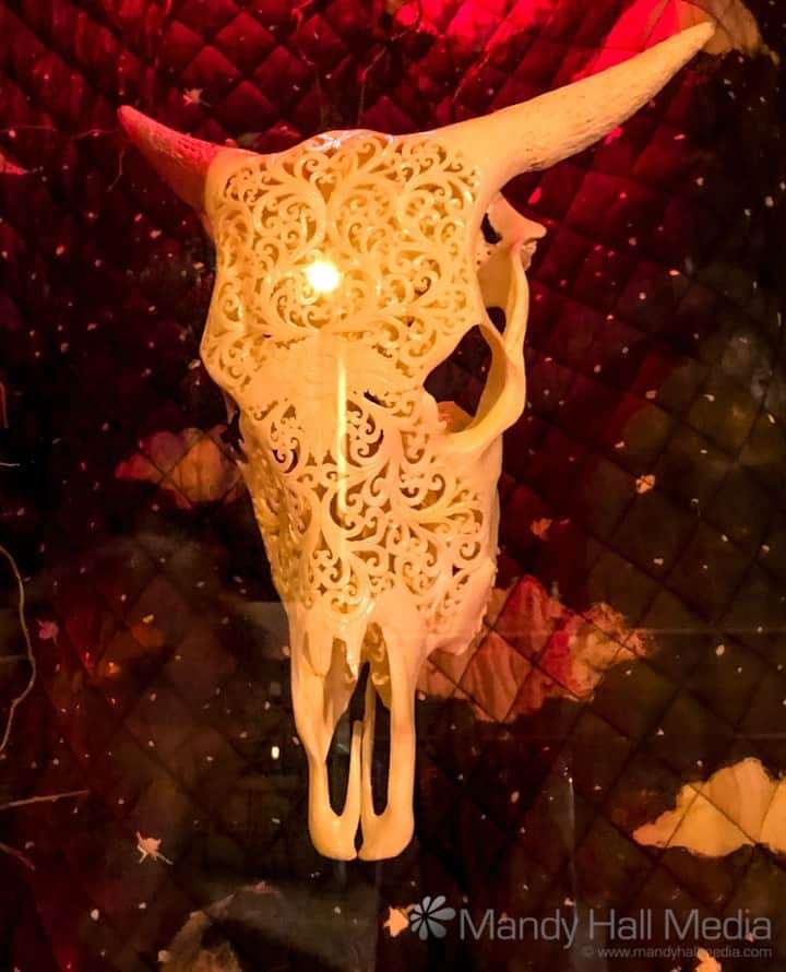 Carved skull