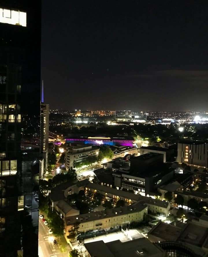Melbourne at night