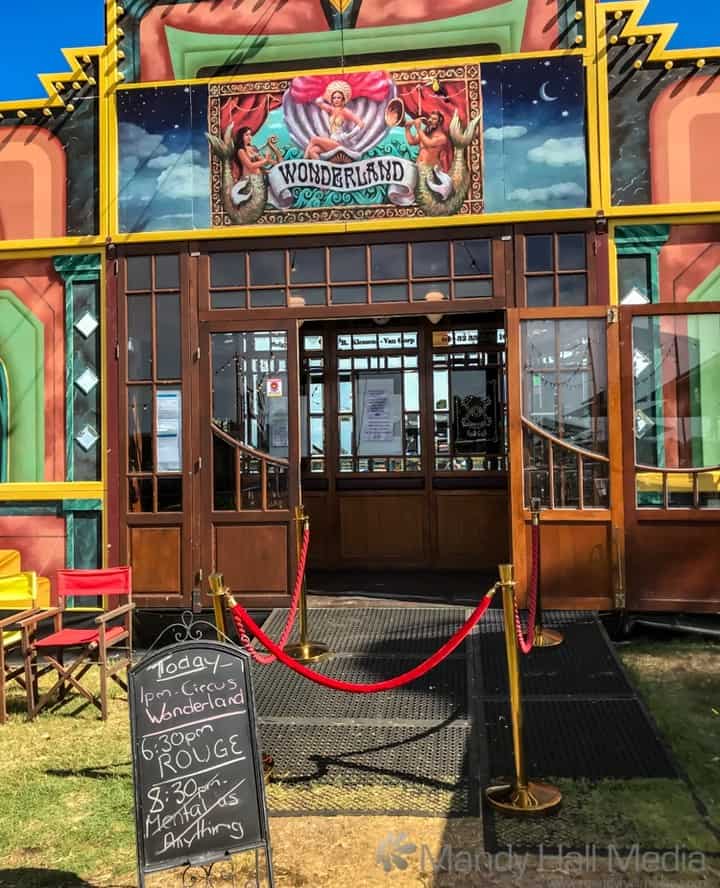Outside the Spiegeltent