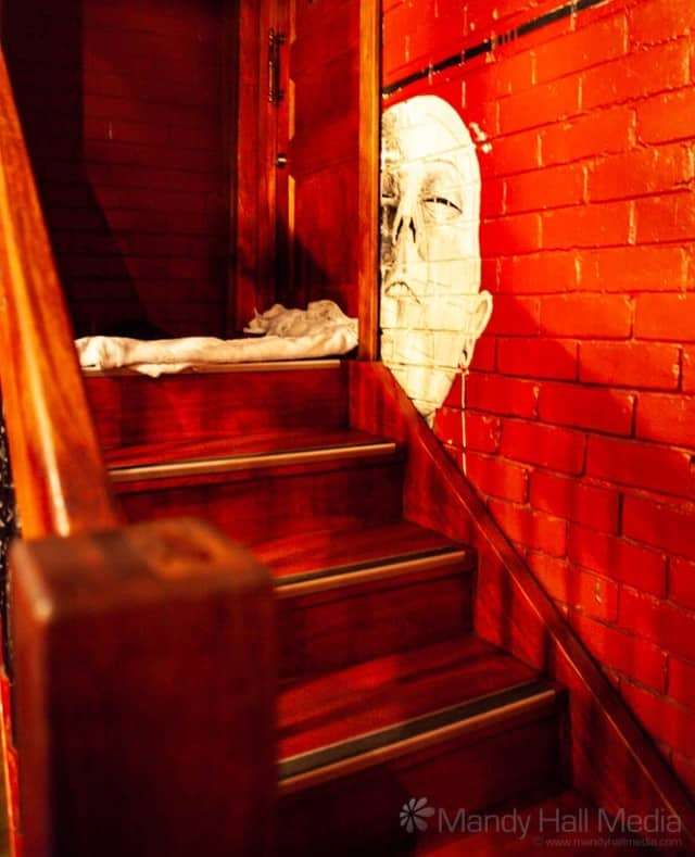 Strange man on the wall