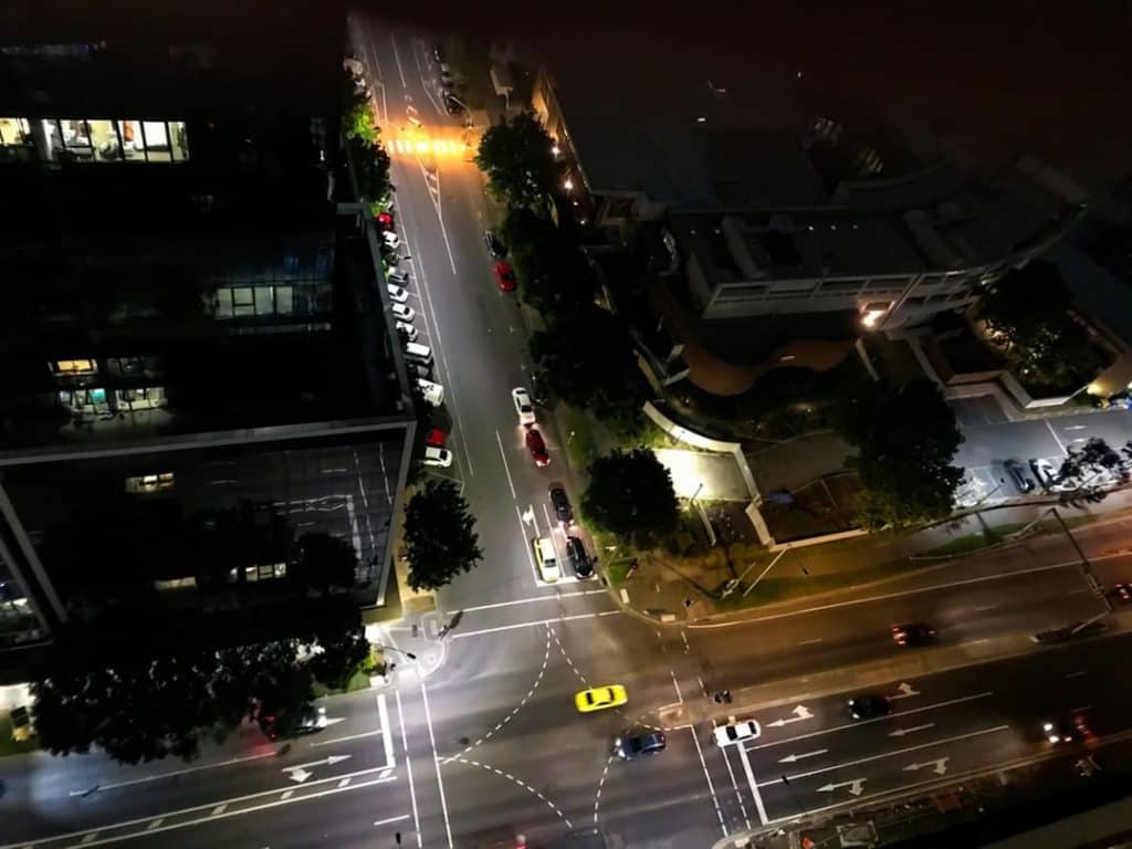 Melbourne at night