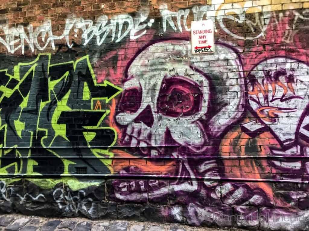 Skeleton on the wall