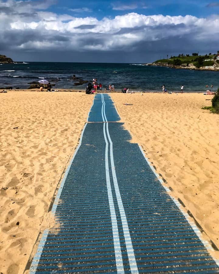Path to the beach. Clever idea.