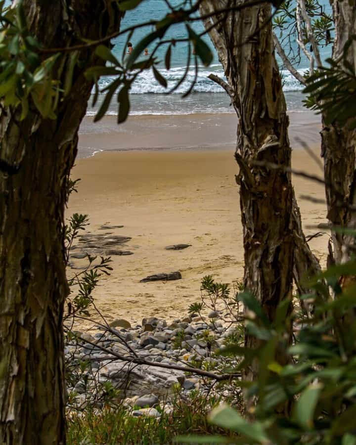 Looking through to the beach at Noosa