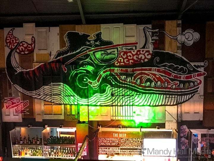 Whale in the bar