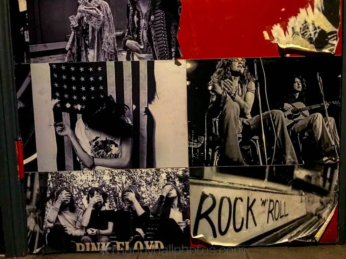 Led Zeppelin & Pink Floyd paste ups