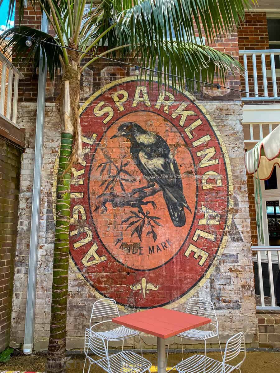 Old Sparkling Ale sign at the pub